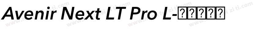 Avenir Next LT Pro L字体转换